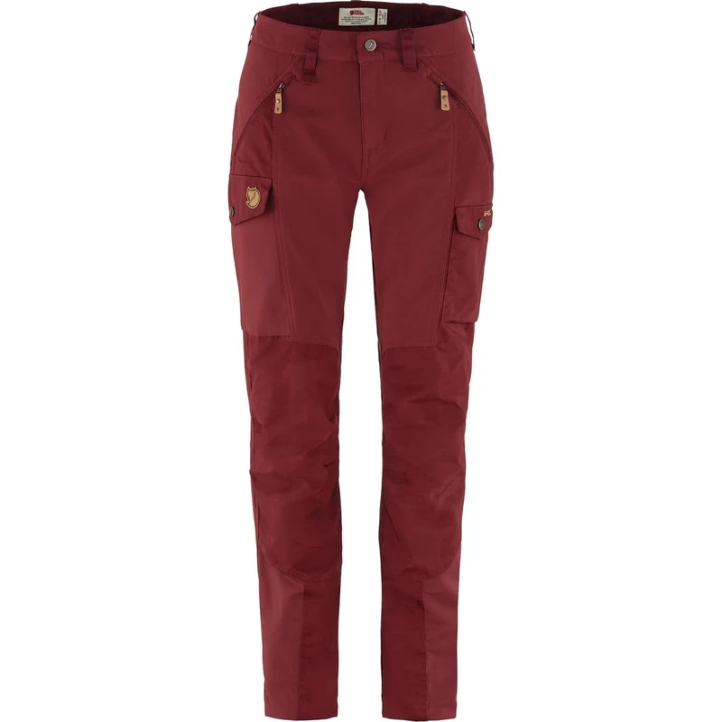Fjallraven 89638-347 Nikka Trousers Curved W Pants Women's Bordeaux Red Size 34