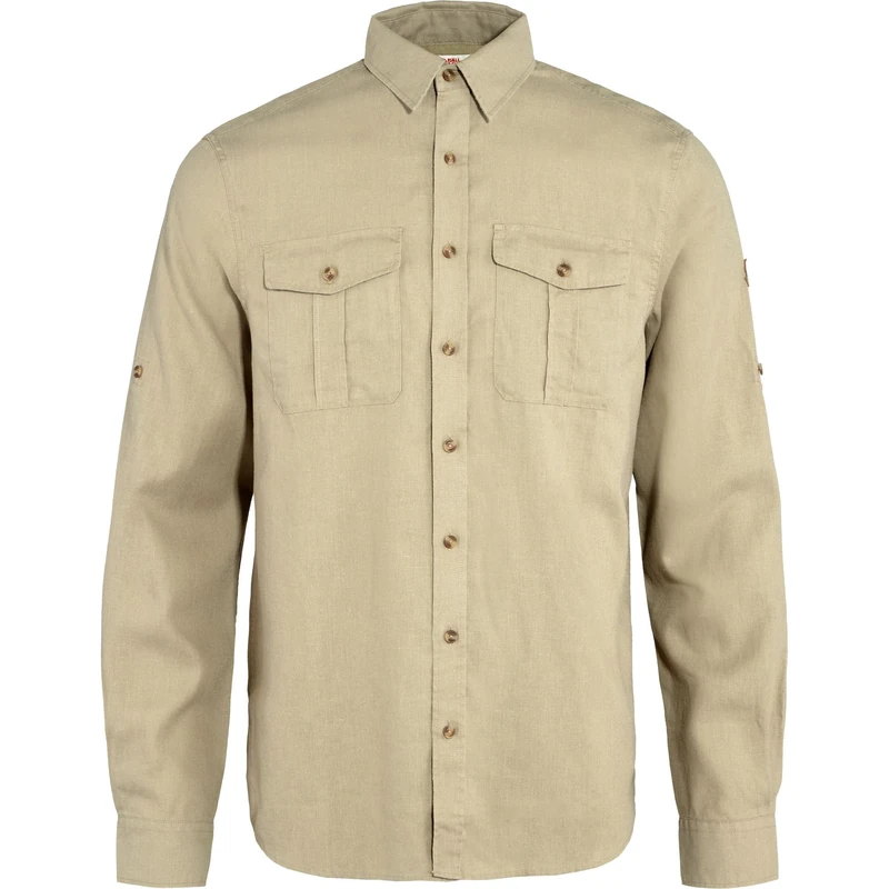 Fjallraven 87208-195 Övik Travel Shirt LS M Shirt Men's Sand Stone Size XL