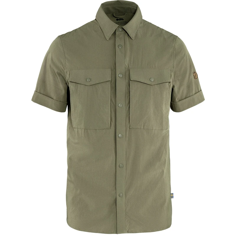 Fjallraven 87939-622 Abisko Trekking Shirt SS M Shirt Men's Light Olive Size XXL