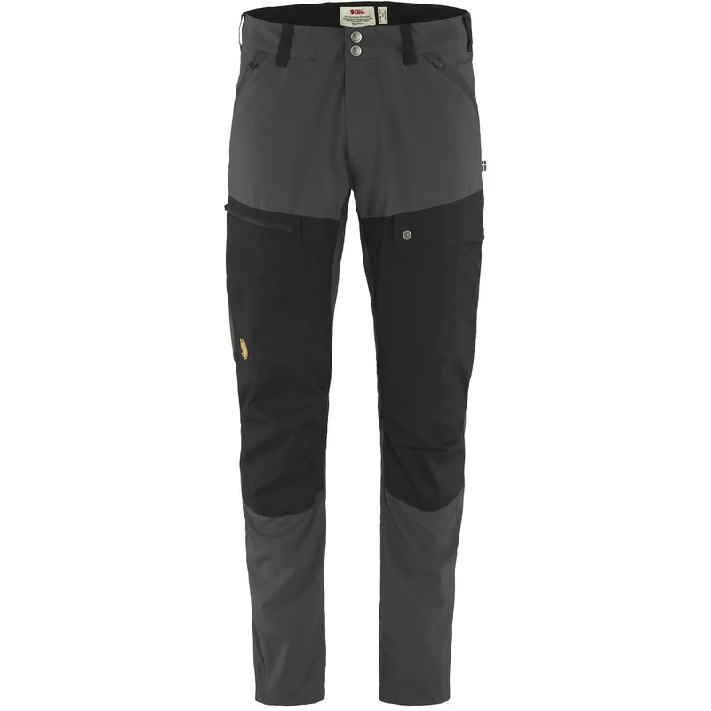 Fjallraven 81152R-030-550 Abisko Midsummer TRS M Reg Pants Men's Dark Grey-Black Size 56