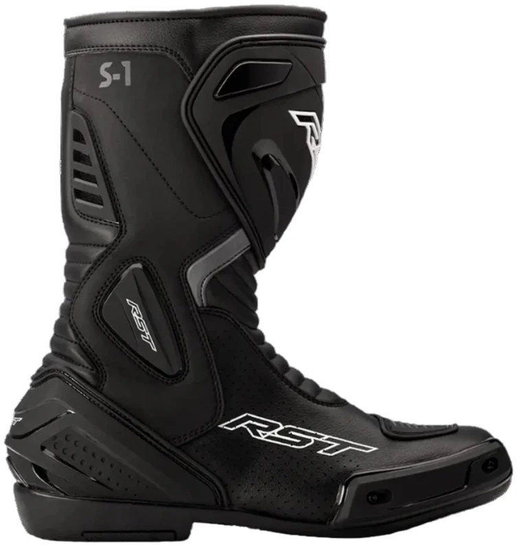 RST S1 Mens CE Leather Sport Touring Motorcycle Boots (10 UK, Black, numeric_10) - Image 1