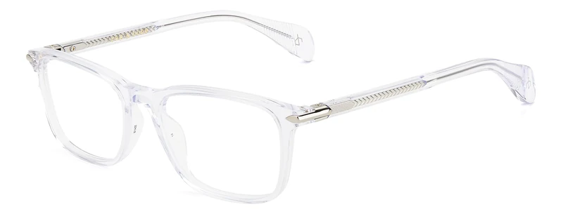 rag & bone RNB7016 Glasses, Crystal, 55 for Men, Crystal