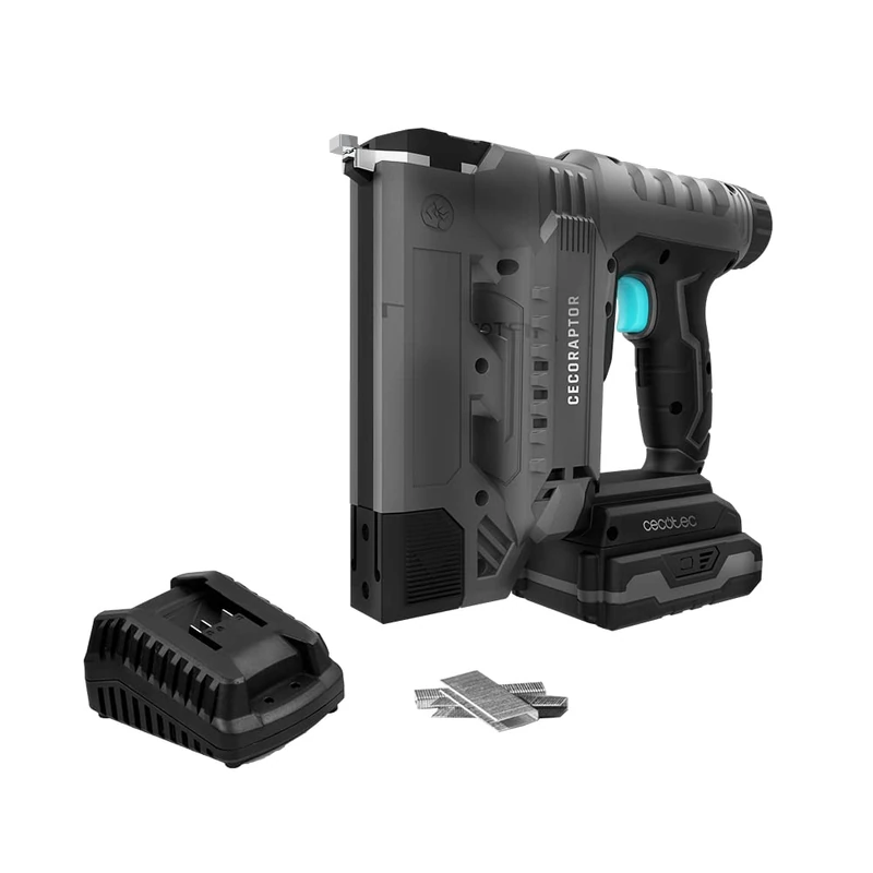 Cecotec CecoRaptor Perfect Staples&Nails 2020 Advance Battery Stapler 20V 2000mAh Speed 30 Shoots Per Minute