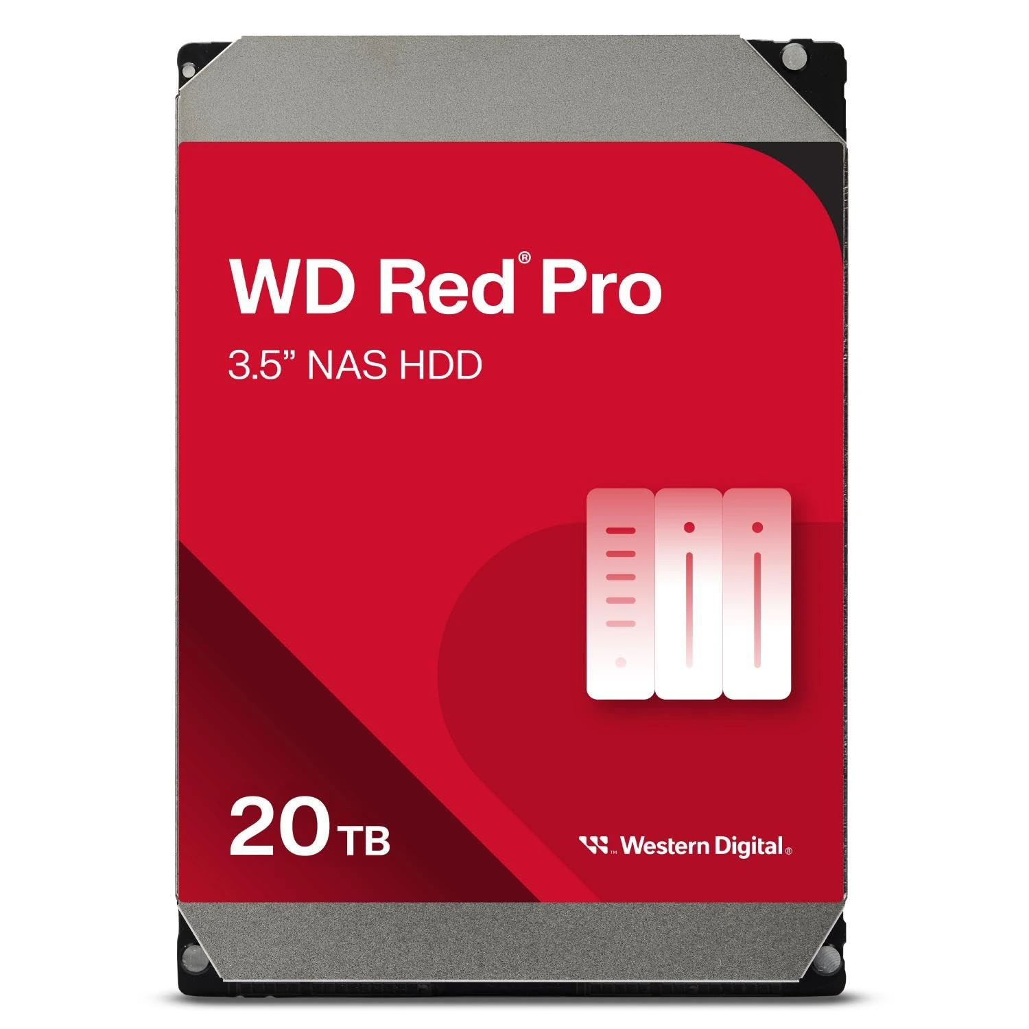 WD Red Pro 20TB NAS 3.5" Internal Hard Drive - 7200 RPM Class, SATA 6 Gb/s, CMR Recording Technology, 512MB Cache