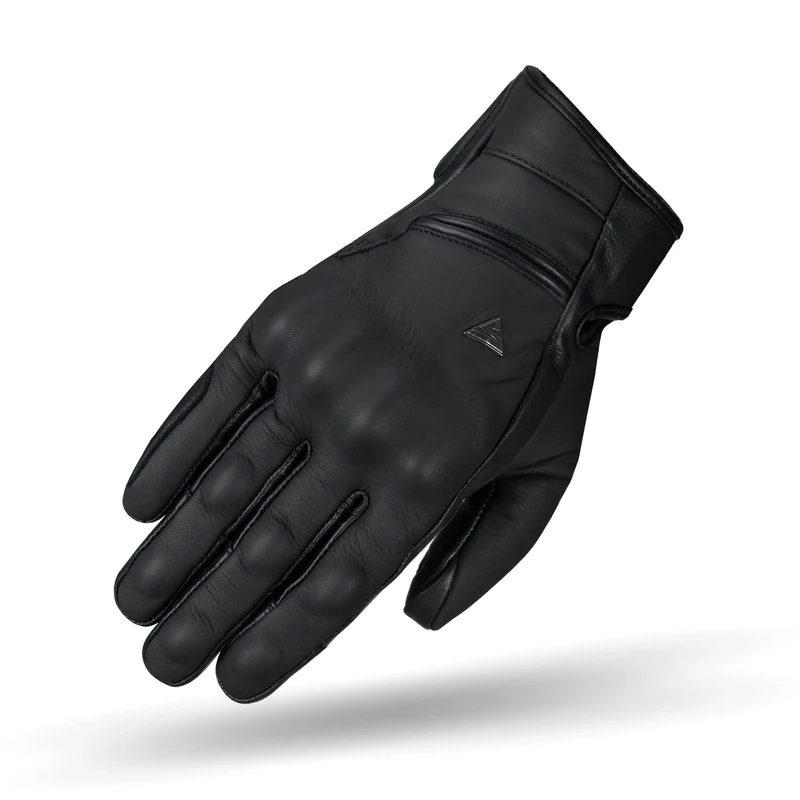 SHIMA SHADOW TFL Motrocycle Gloves for Men - TFL Technology, Vintage, Reinforced, Summer Leather Biker Riding Gloves with Knuckle and Finger Protectors, Reinforced Palm (Black, XXL)
