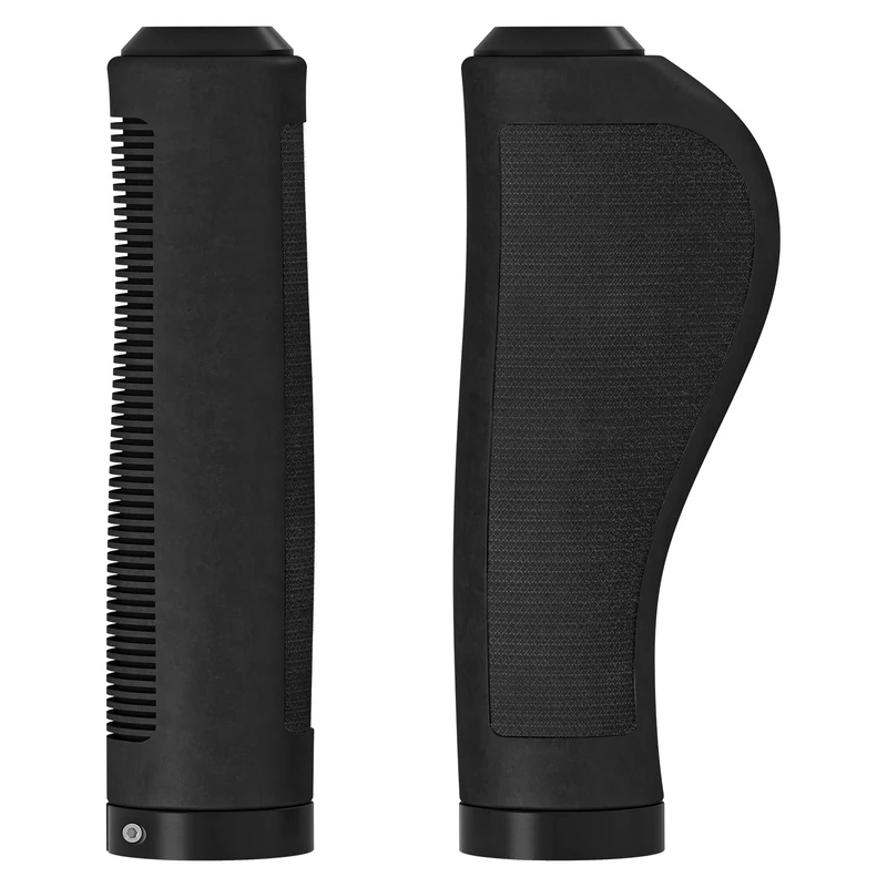 Brooks Ergonomic Rubber Grips (130+130mm) - Black-New22 Unisex Adult Handlebars, Black, Standard