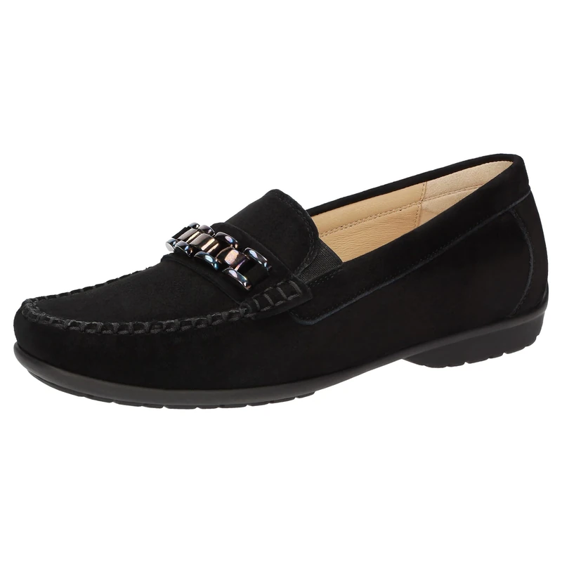 Sioux Women's Cortizia Moccasin, Black, 3.5 UK