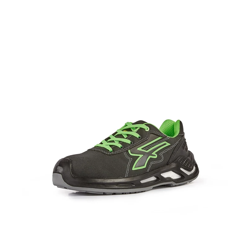 U-POWER MILO, Safety Shoes, Lightweight Anti Puncture Unisex Trainers, Bast Sole, Infinergy Insert, with Aluminium Toe Caps (Green 39)