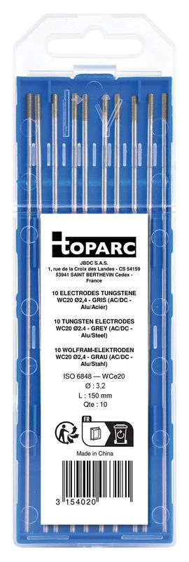 GYS 063198 Cerium Tungsten Electrode, Ø3.2, 10pack