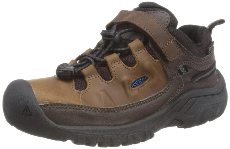 KEEN Little Kid Targhee Low WP, Coffee Bean/Bison, 9