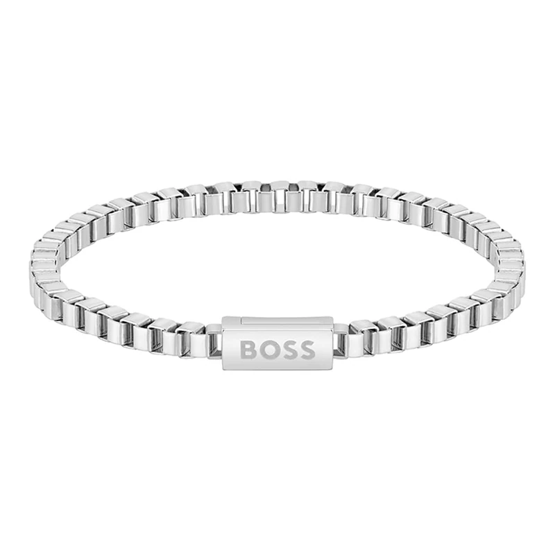BOSS Jewelry Men's CHAIN FOR HIM Collection Chain Bracelet in Stainless Steel - 1580288