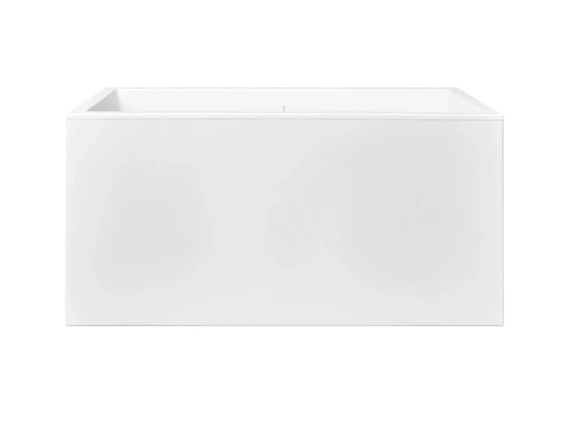 elho Vivo Next Long 80 - Large Planter for Indoor & Outdoor - 100% Recycled Plastic - L 78.0 x H 37.9 cm - White/White