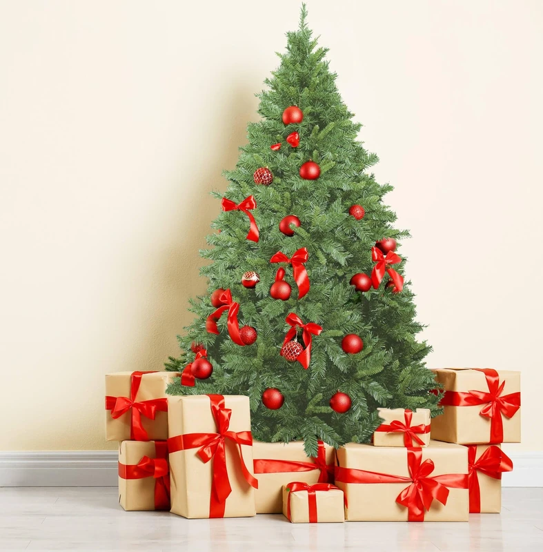 Dmora Innsbruck Christmas, Extra Thick Artificial, Real PVC Tree, 683 Branches, Height 150 cm, Polyvinyl Chloride Synthetic, Green