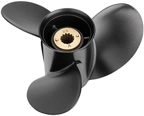 Qiclear Marine OEM Upgrade 10 1/2 x 13p Parts No.48-816704A45 13 Spline Tooth Aluminum Outboard Boat Propeller fit Mercury Engines30/35/40/45/50/55/60/70HP -70HP, RH