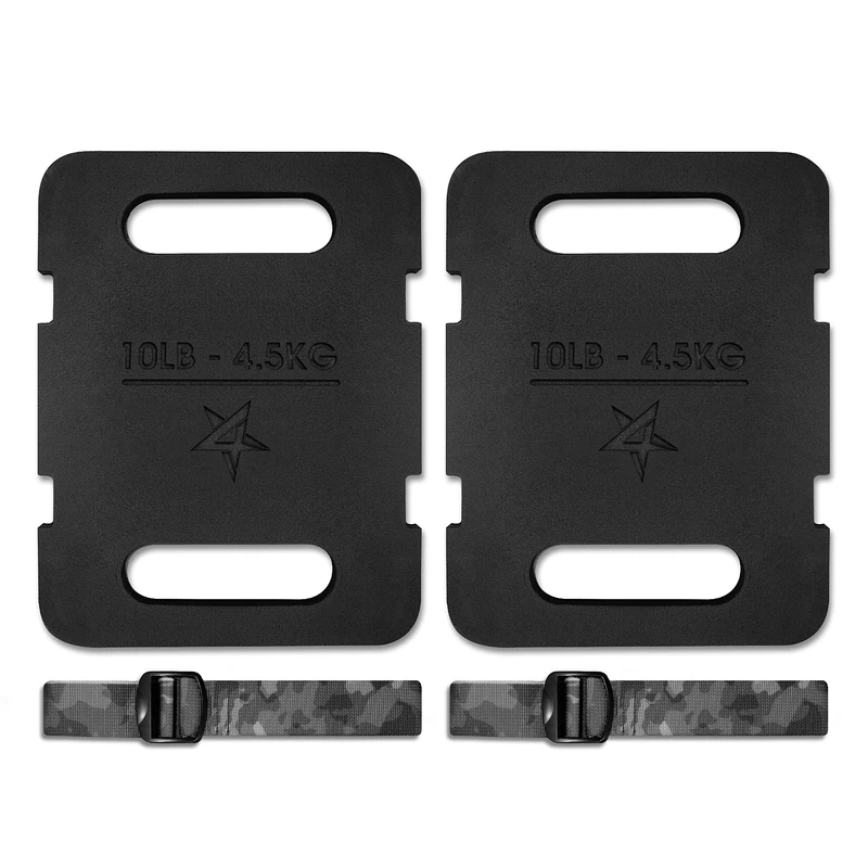Yes4All Adjustable Ruck Plate 20LB Weight + Straps - Image 1