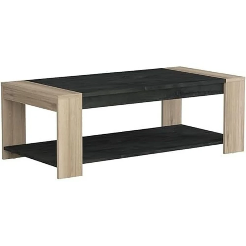 Demeyere Sheffield Coffee Table, Engineered Wood, Kronberg Oak/Sidewalk, 1 92x525x386 MM