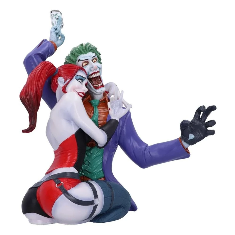 Nemesis Now Officially Licensed The Joker and Harley Quinn Bust, Multi Coloured, 37.5cm
