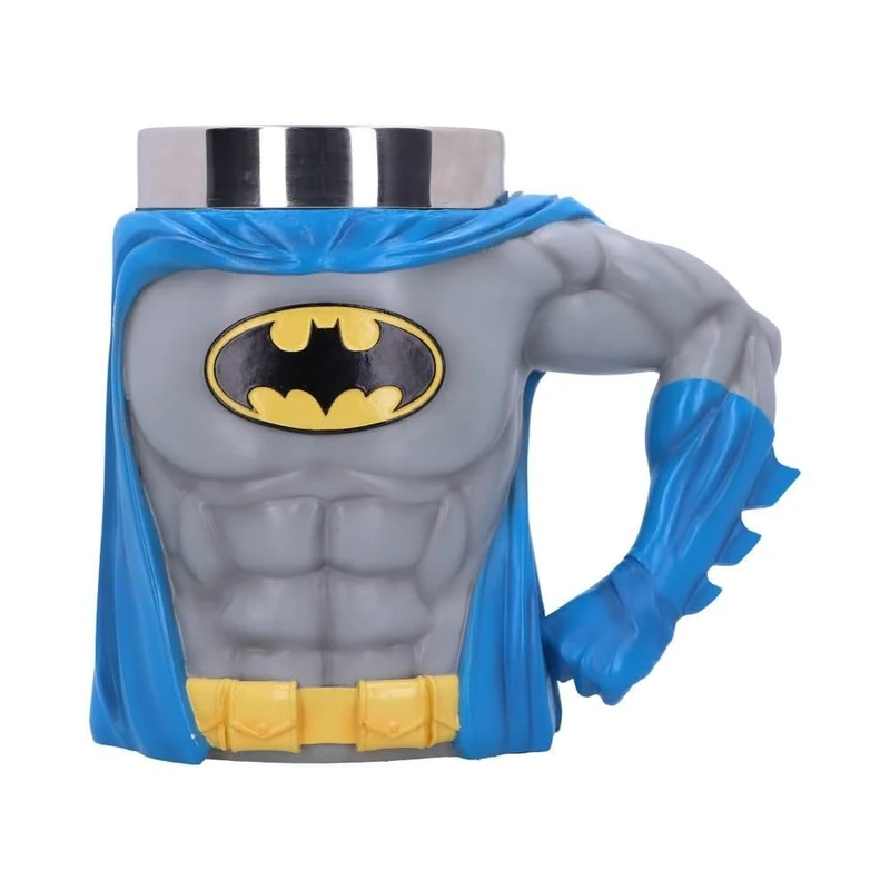 Nemesis Now Officially Licensed Batman Hero Tankard, Grey, 16.3cm
