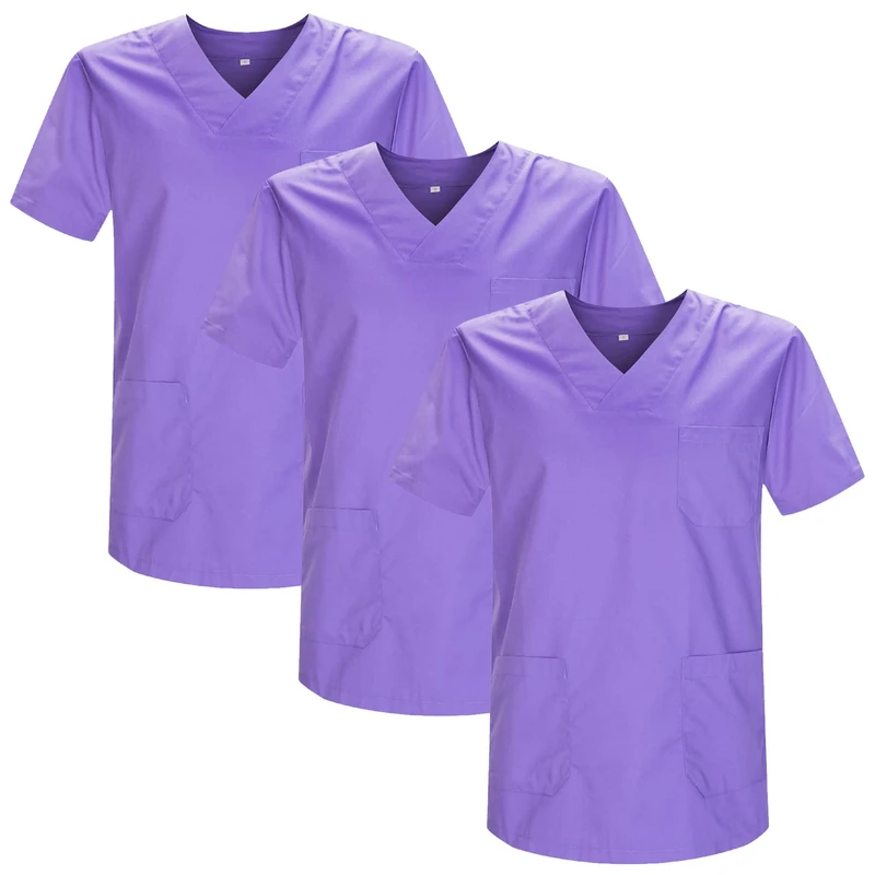 MISEMIYA - Pack 3 Pcs - Sanitary CASACA Unisex Sanitary Uniforms Sanitary Uniform Medical Uniform - X-Large, Lilac 21