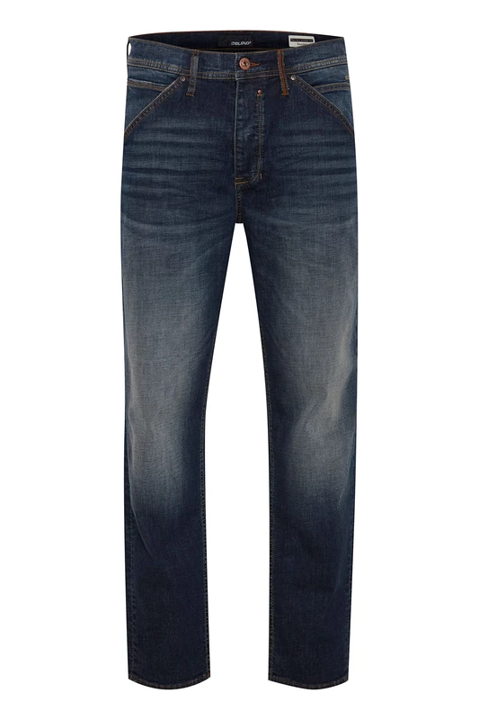b BLEND Men's Thunder Regular fit Jeans, Denim Dark Blue (200292), 36 W/34 L