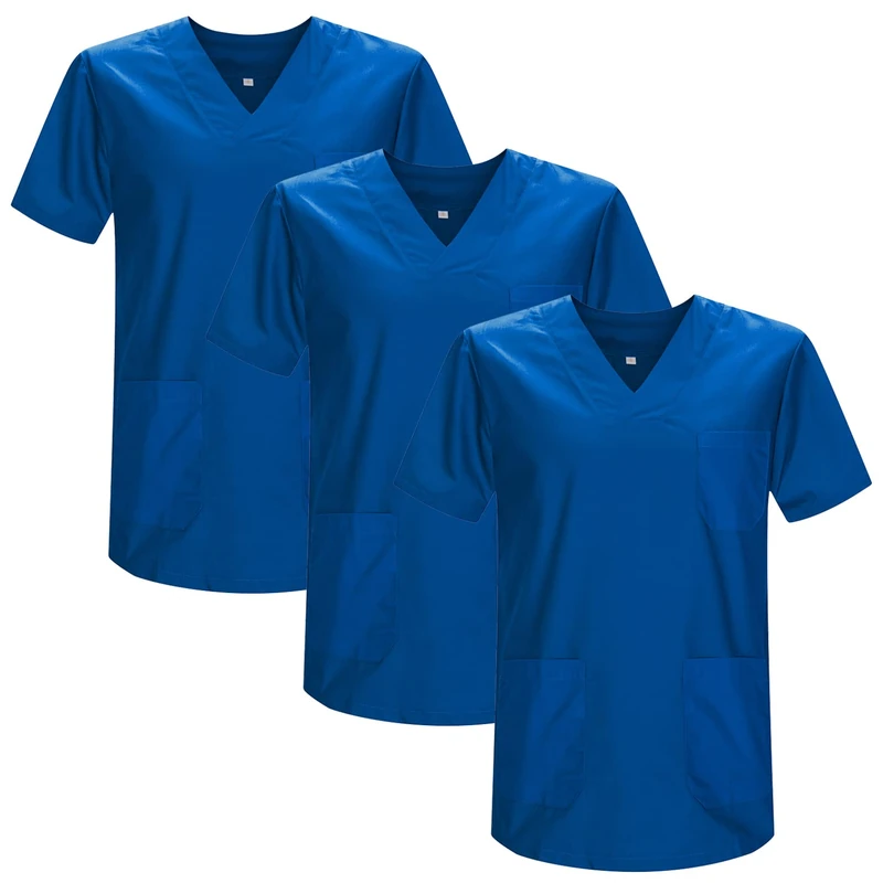 MISEMIYA - Pack 3 Pcs - Sanitary CASACA Unisex Sanitary Uniforms Sanitary Uniform Medical Uniform - Small, Blue 37 21