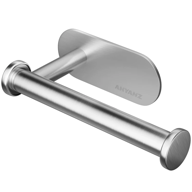 Ahyanz Wall-Mounted Toilet Roll Holder - 304 Steel, 3M Adhesive