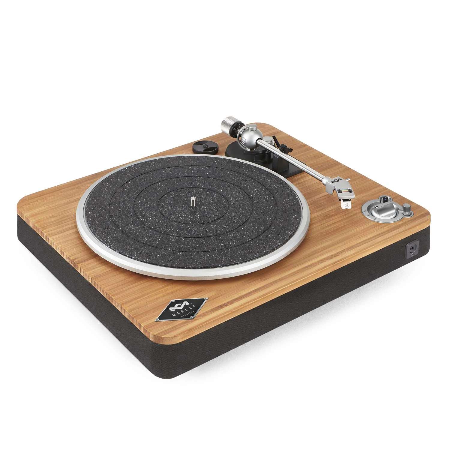 House of Marley Stir It Up Wireless Turntable - Bluetooth Record Player, 2-Speed Sustainably Made Vinyl Player, Home Turntables for Vinyl Records, Built In Pre-Amp, Audio-Technica Cartridge, Bamboo