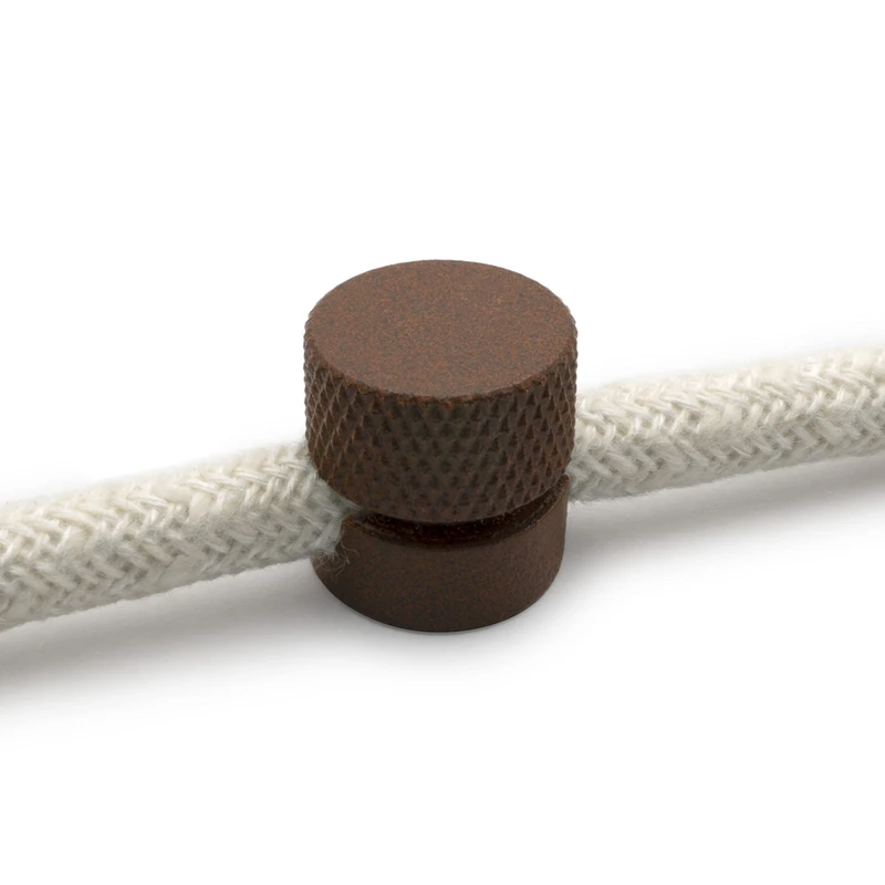 Amarcords - 10 Aluminum cable gland decentralizers with visible cable adjustment. For lamps and suspensions. Color CORTEN