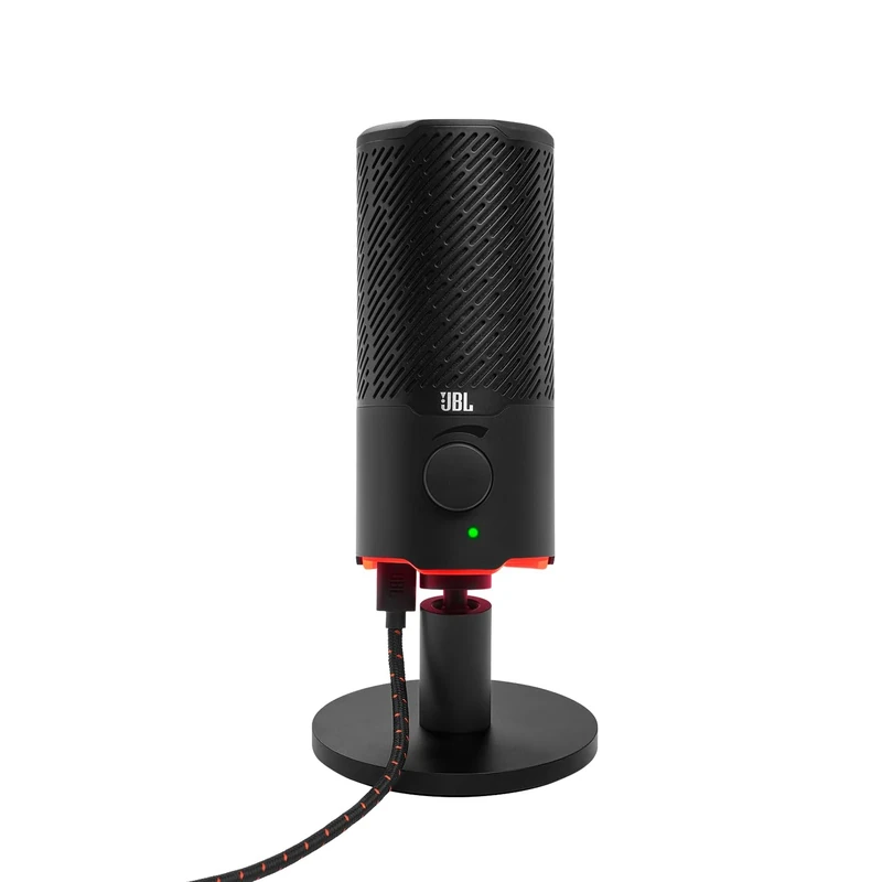 JBL Quantum Stream USB Microphone, Made for Streaming, Recording and Gaming with Easy Mute, Volume Control and Universal Mounting