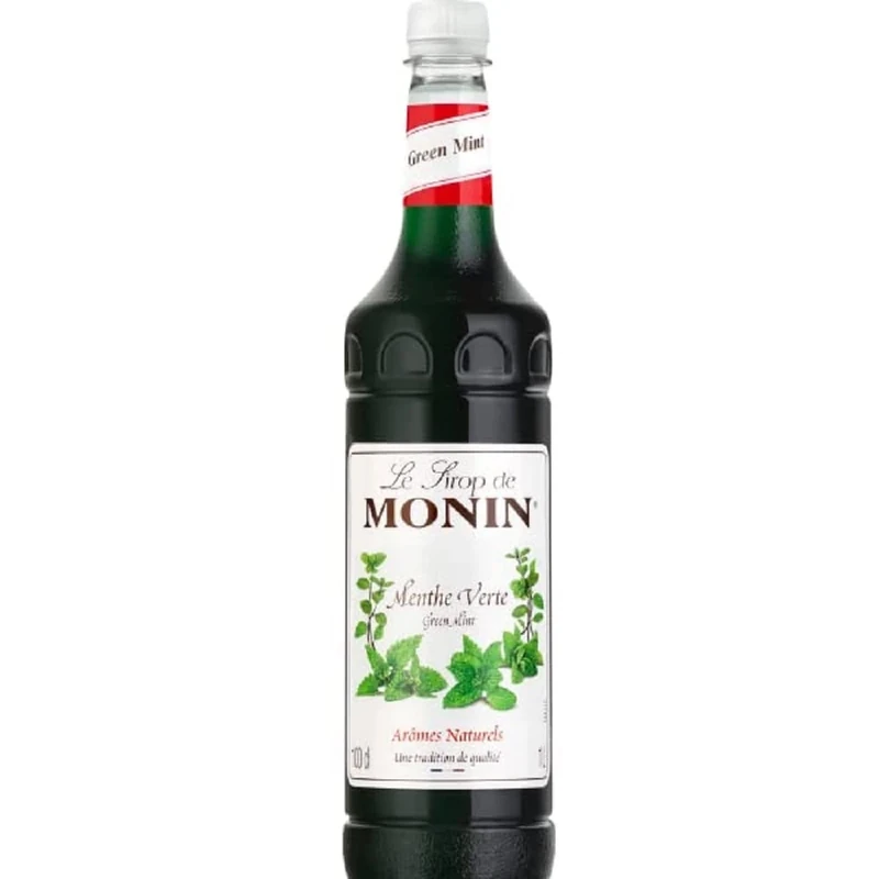 Monin Green Mint Syrup 1ltr Case of 4 - Image 1