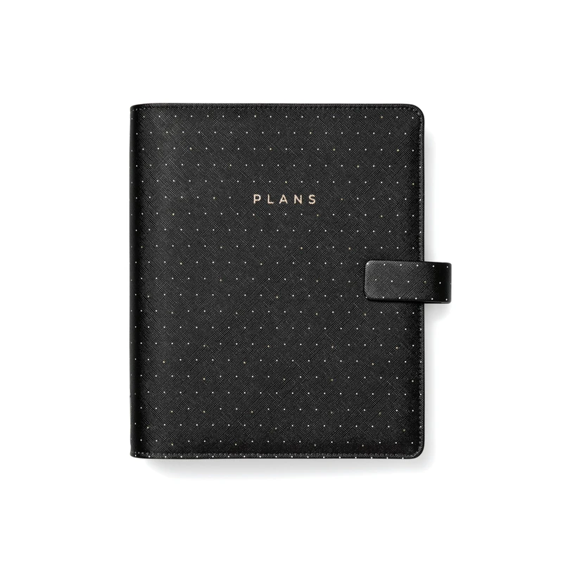 A5 Moonlight Black Organiser