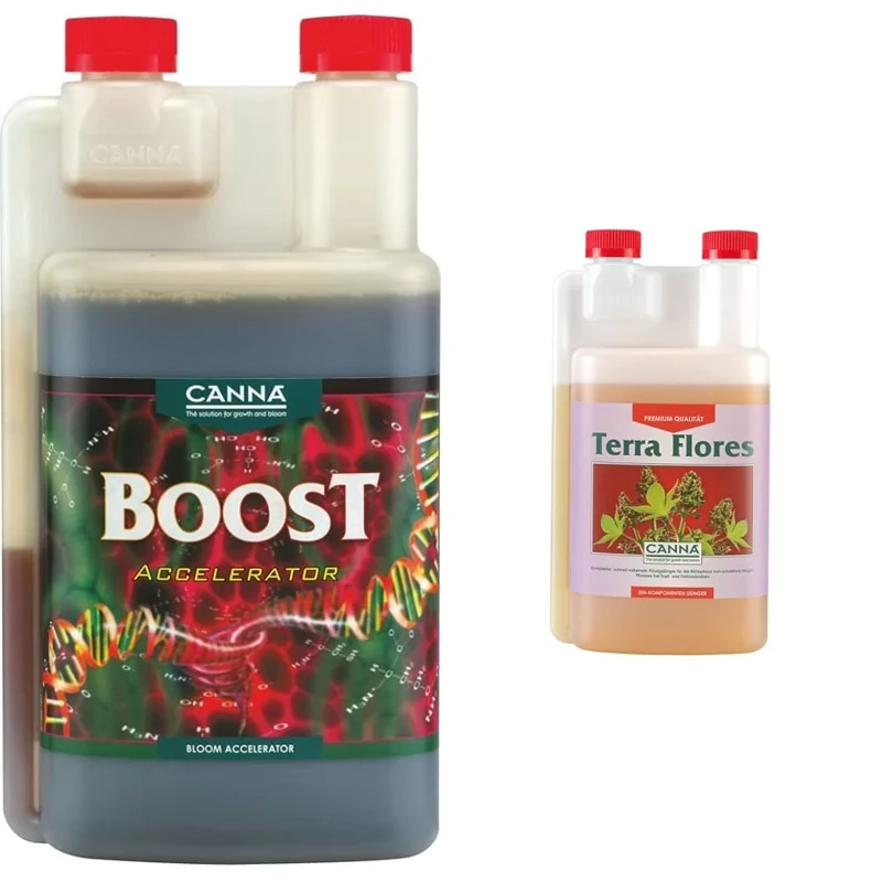 Cannaboost 1L Accelerator Liquid & CANNA Terra Flores 1L