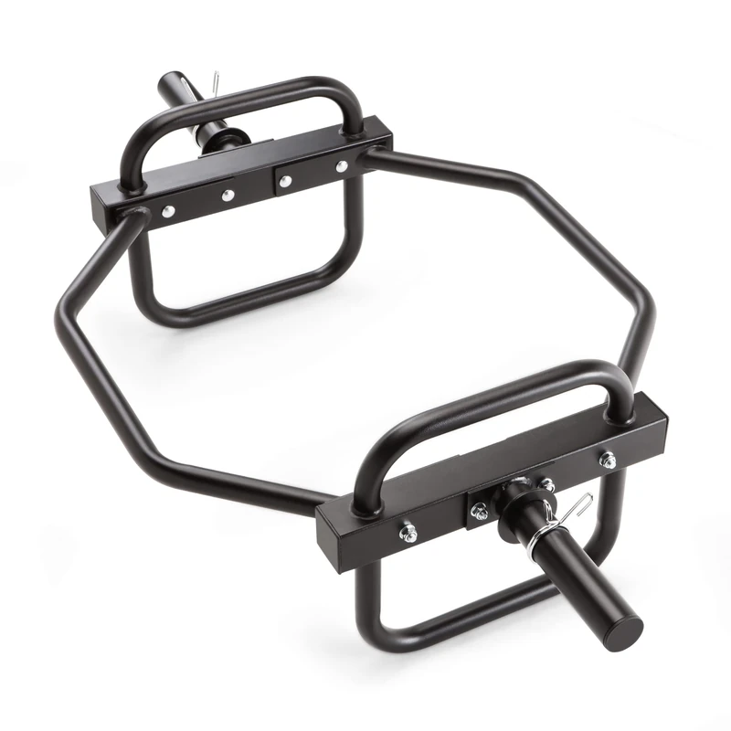 Marcy Olympic Hex Trap Bar/Shrug Bar with Raised Handles HTB-6976, Black, assembly required