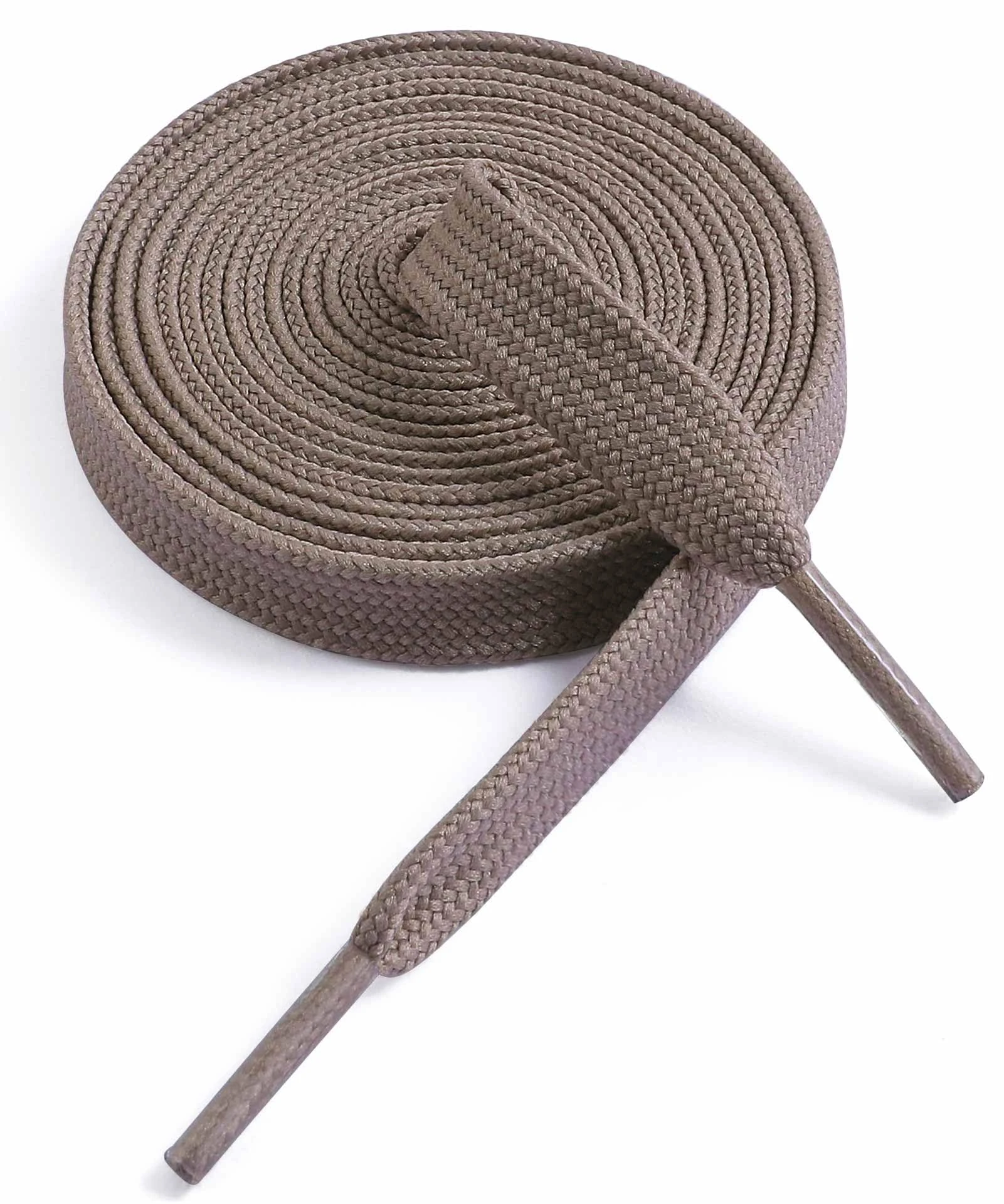 VSUDO 47 Inches Light Brown Fine Weave Flat Shoe Lace for Sneaker, 5/16” Width Flat Sneaker Shoestring, Flat Sneaker Shoelace, Flat Shoe String for Running Athletic Shoes (1 Pair-Light Brown-120CM)