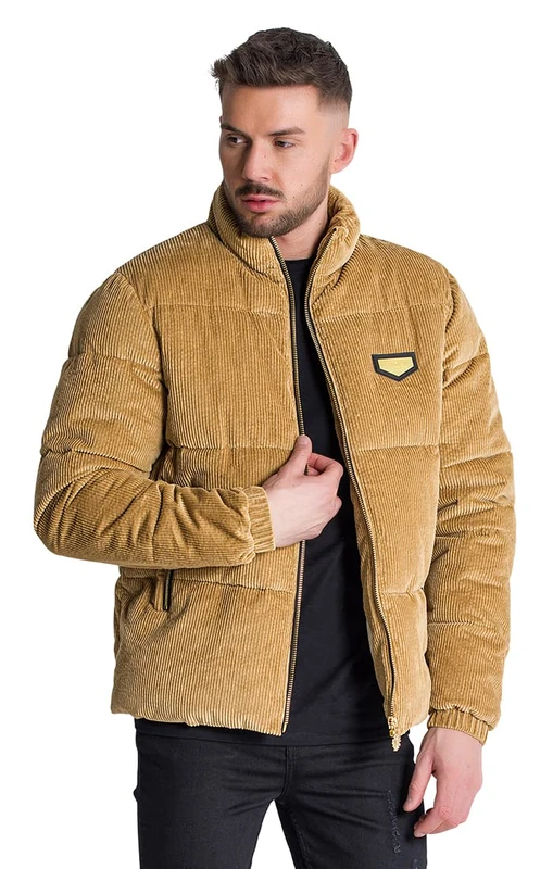 Gianni Kavanagh Men's Beige Liverpool Corduroy Jacket, S