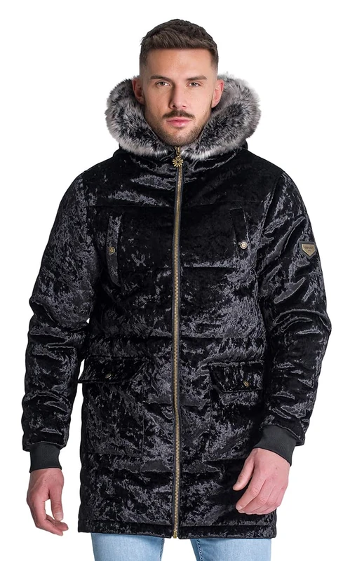 Gianni Kavanagh Men's Black Courchevel Coat, XS