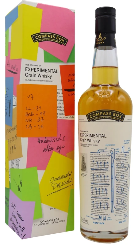 Compass Box Experimental Grain Whisky | Blended Grain Scotch Whisky | 46% ABV | Limited Edition | 70cl