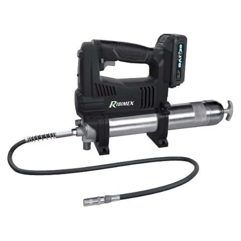 Ribimex RIBIMEX-PRBAT20/GRSB-Grease Gun-RBAT20 (Without Battery and Charger), Black, 410ml