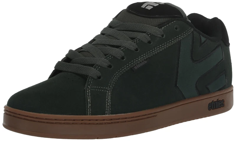 Etnies Men's Fader Skate Shoe, Green/Gum, 14 UK