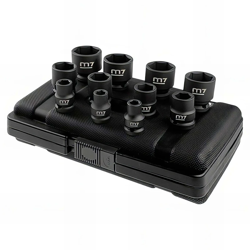 King Tony MB42011M M7 - Caja De Sockets De Impacto 1/2" - 10 A 32mm for DIYers & Professionals, Built for Repair and Installation tasks, 32mm, 11 Pieces - Image 1
