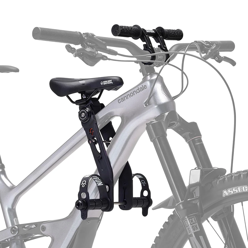 Kids Ride Shotgun - Child Bike Seats & Handlebar Combos - Front Mounted, For children aged 2~5 years, Fits Most Adult Modern Mountain Bikes, Adjustable for Comfort (Quick Release Seat Combo) - Image 1