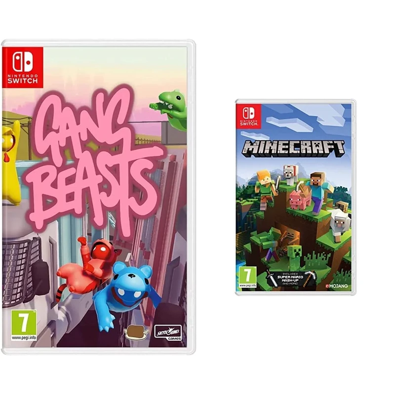 Gang Beasts (Nintendo Switch) & Minecraft (Nintendo Switch)