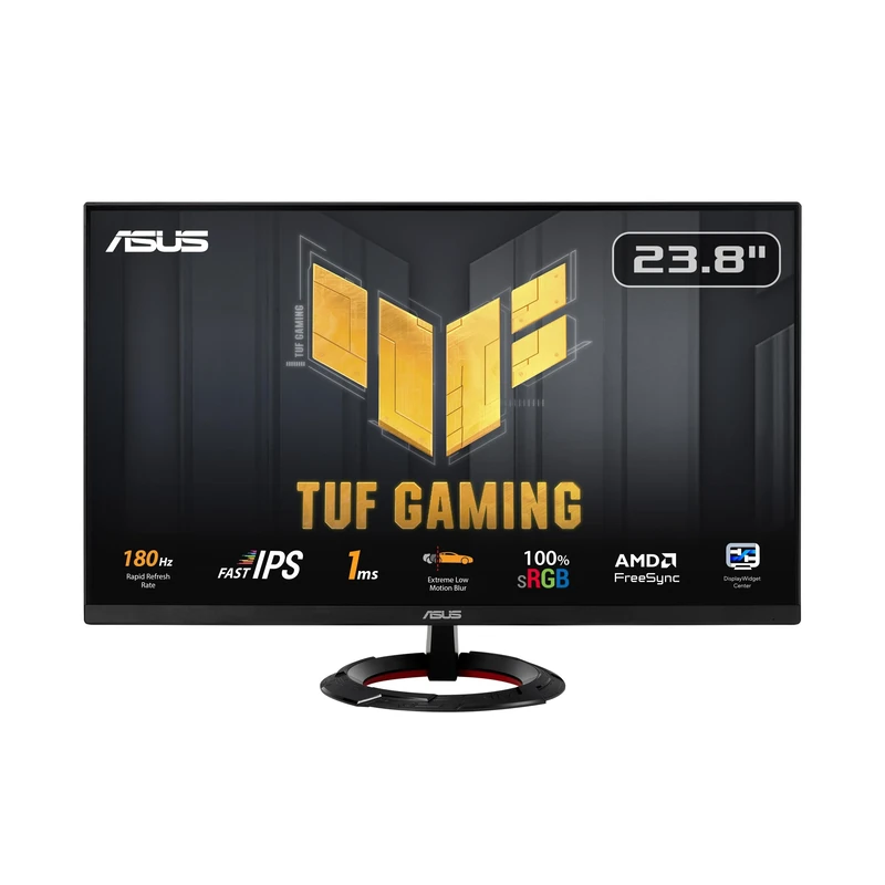 ASUS TUF Gaming VG249Q3R Gaming Monitor – 23.8-inch, Full HD(1920x1080), 180Hz, Fast IPS, Extreme Low Motion Blur, 1ms (GTG), FreeSync, Variable Overdrive, 100% sRGB