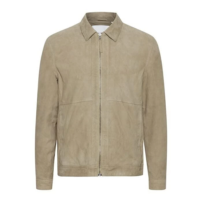 Casual Friday Men's Ludvig Lamb Nubuck Jacket, 180617/Covert Green, XXXL