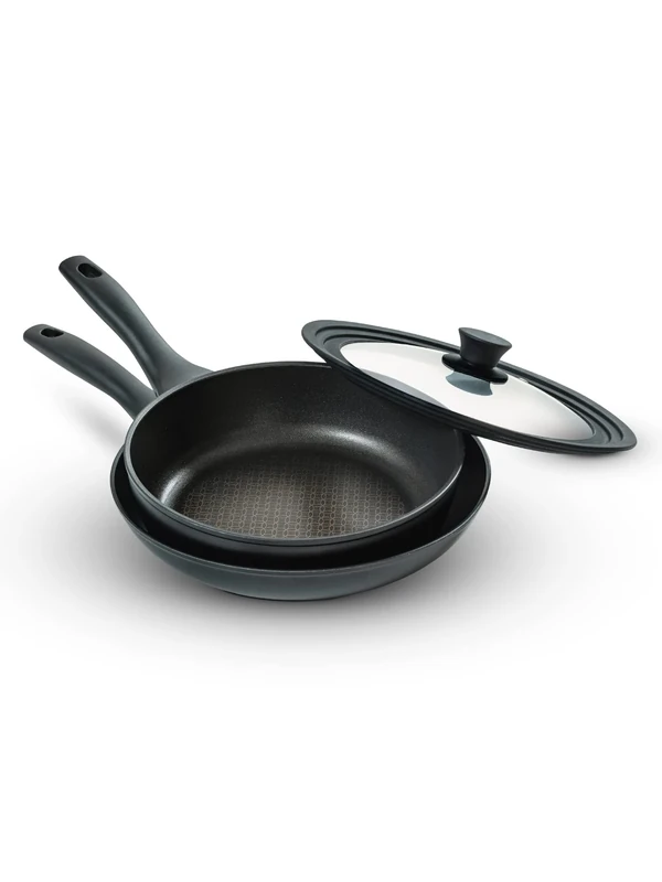 Nadiya x Prestige Nesting Frypan TP & Lid, Black