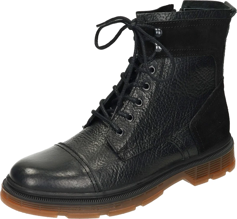 Manitu Men's 660037-01 Fashion Boot, Black, 9 UK