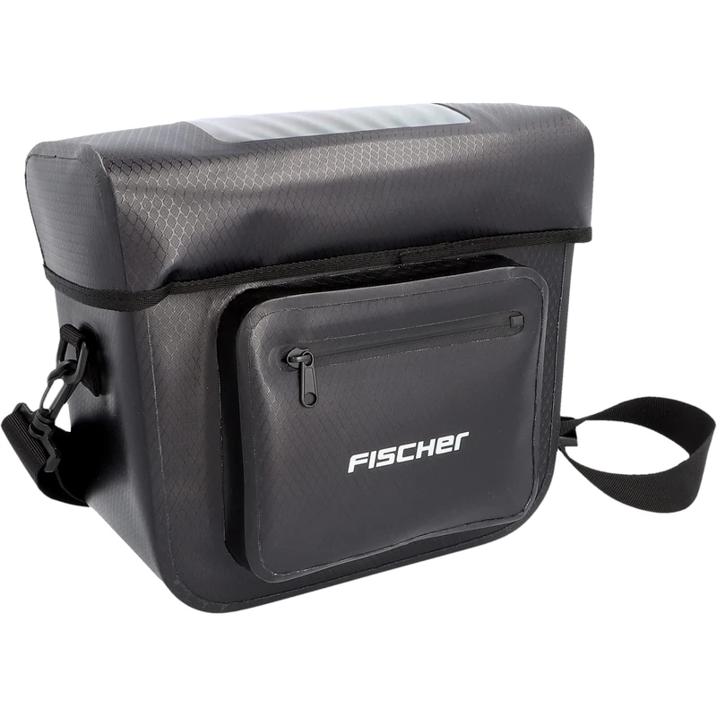 Fischer Handlebar Bag Plus Terra Bicycle Bag Waterproof 7 litres Black