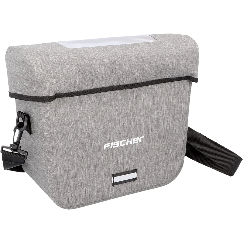 Fischer Plus City Handlebar Bag, Waterproof, Grey, Volume 7 litres