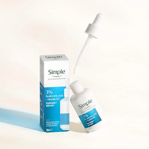 Simple Hydrate+ 3% Hyaluronic Acid + Vitamin B5 Serum skin care suitable for all skin types for hydrated, softer skin 30 ml