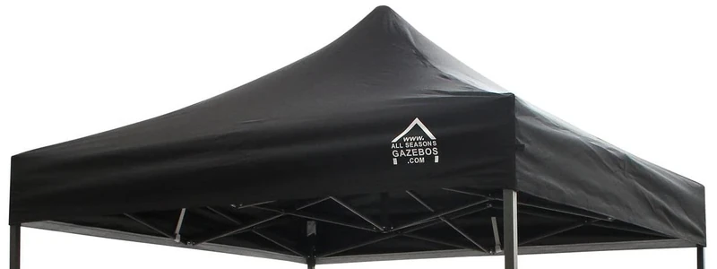 2x2 All Seasons Gazebos Spare Roof Canopy Black